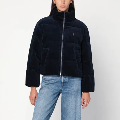 POLO RALPH LAUREN POLO RALPH LAUREN  NAVY BLUE CORDUROY PUFFER JACKET
