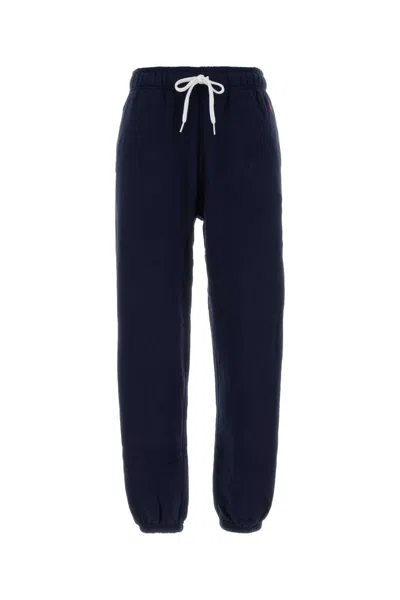 Polo Ralph Lauren Navy Blue Cotton Blend Joggers