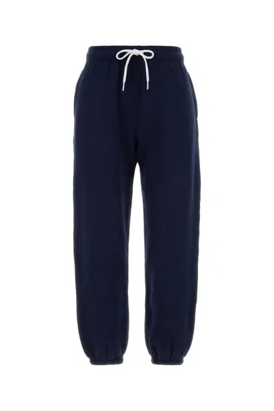 Polo Ralph Lauren Navy Blue Cotton Blend Joggers