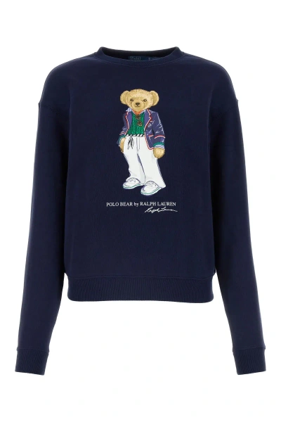 Polo Ralph Lauren Navy Blue Cotton Blend Sweatshirt