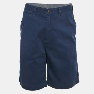 Pre-owned Polo Ralph Lauren Navy Blue Cotton Chino Short L