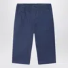Polo Ralph Lauren Navy Blue Cotton Pants In Blue