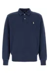 Polo Ralph Lauren Loopback Fleece Collared Sweatshirt In Cruisenavy