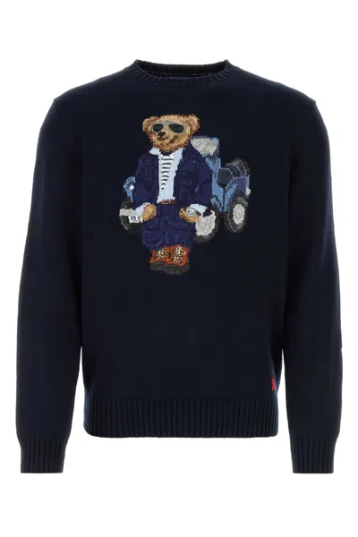 Polo Ralph Lauren Navy Blue Cotton Sweater