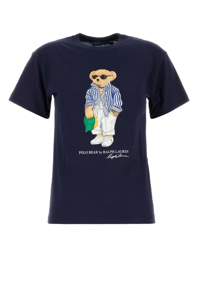 Polo Ralph Lauren Ralph Lauren Kids Polo Bear Printed Crewneck T-shirt In Newnavy