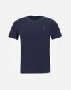 Polo Ralph Lauren Logo Embroidered Crewneck T-shirt In Navy