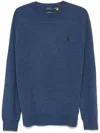 Polo Ralph Lauren Navy Blue Fine Knit Crew Neck Sweater