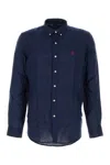 Polo Ralph Lauren Stretch Cotton Shirt In Blue