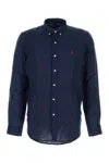 Polo Ralph Lauren Stretch Cotton Shirt In Blue