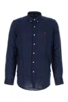 Polo Ralph Lauren Stretch Cotton Shirt In Blue