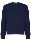 Polo Ralph Lauren Logo Cotton Sweatshirt In Blue