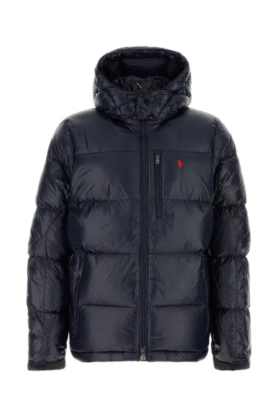 POLO RALPH LAUREN NAVY BLUE NYLON DOWN JACKET