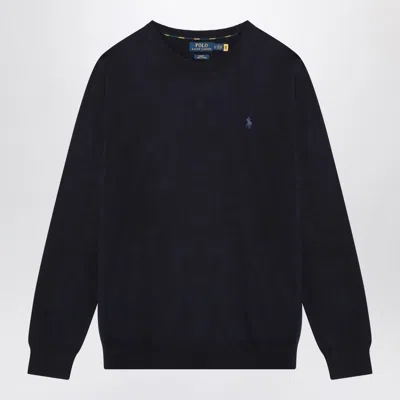 Polo Ralph Lauren Navy Blue Pima Cotton Sweatshirt