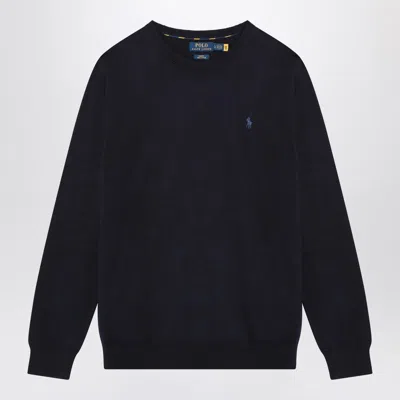 Polo Ralph Lauren Navy Blue Pima Cotton Sweatshirt
