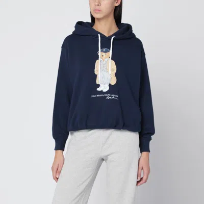 POLO RALPH LAUREN POLO RALPH LAUREN  NAVY BLUE POLO BEAR HOODIE