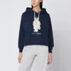 Polo Ralph Lauren Navy Blue Polo Bear Hoodie In Blue