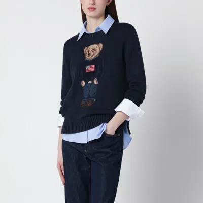 Polo Ralph Lauren Navy Blue Polo Bear Sweater