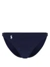 Polo Ralph Lauren Navy Blue Slip Bikini With Logo