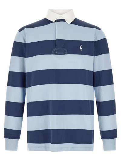 Polo Ralph Lauren Navy Blue Stripes Polo
