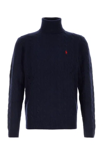 Polo Ralph Lauren Navy Blue Wool Blend Sweater