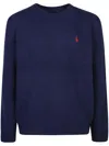 Polo Ralph Lauren Crewneck Sweatshirt With Embroidered Logo Detail In Blue