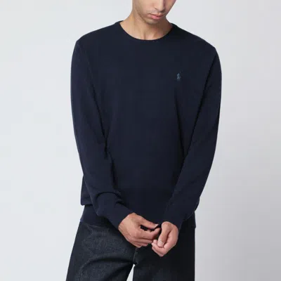 POLO RALPH LAUREN POLO RALPH LAUREN  NAVY BLUE WOOL SWEATER