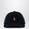 Polo Ralph Lauren Navy Corduroy Baseball Cap In Black