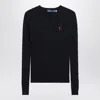 Polo Ralph Lauren Navy Cotton Cable-knit Sweater In Blue