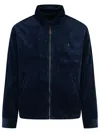 Polo Ralph Lauren Cotton Corduroy Blouson In Blue