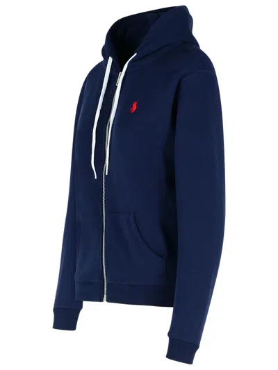 Polo Ralph Lauren Full Zip Hoodie In Blue