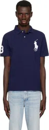 Polo Ralph Lauren Big Pony Mesh Polo Shirt   Kids In Newport Navy