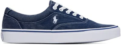 Polo Ralph Lauren Navy Keaton Sneakers In Newport Navy