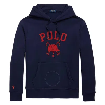 Polo Ralph Lauren Navy Logo Fleece Magic Hoodie In Blue
