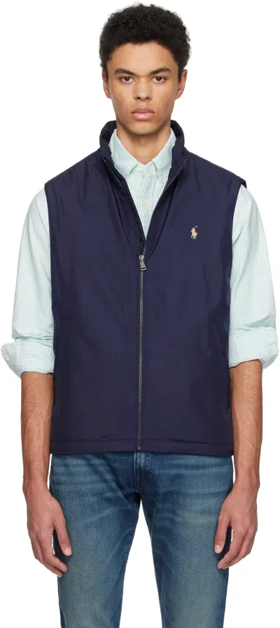 Polo Ralph Lauren Navy Pack Insulated Vest In Collection Navy