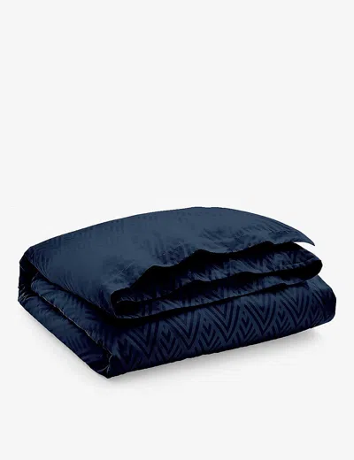 Polo Ralph Lauren Ralph Lauren Home Navy Penthouse Cotton-jacquard Duvet Cover