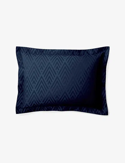 Polo Ralph Lauren Navy Penthouse Cotton-jacquard Pillowcase 50cm X 75cm Standard