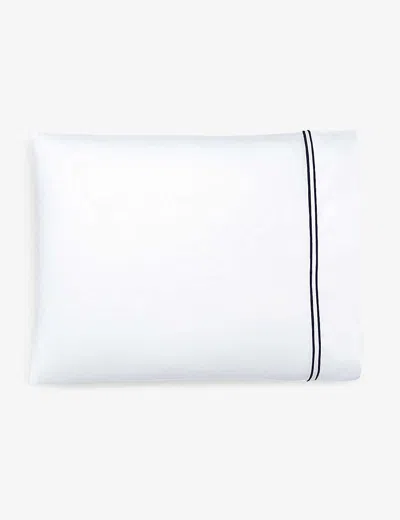 Polo Ralph Lauren Navy Penthouse Cotton-jacquard Pillowcase 65cm X 65cm Square