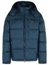 Polo Ralph Lauren Gorham Water-repellent Ripstop Fabric Down Jacket Clothing In Blue