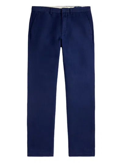 Polo Ralph Lauren Navy Relaxed Trousers In Blue