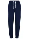 Polo Ralph Lauren Ankle-length Athletic Pants With Tapered Cuffs In Navy