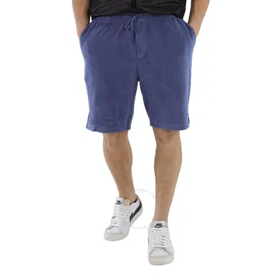 Polo Ralph Lauren Navy Terry Athletic Sport Shorts In Blue