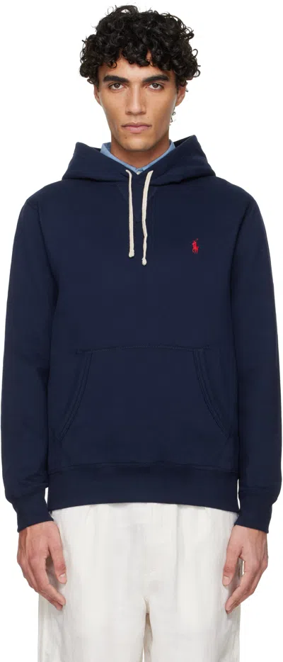 Polo Ralph Lauren Fleece Hoodie In Blue