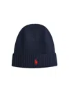 POLO RALPH LAUREN POLO RALPH LAUREN NAVY WOOL BEANIE