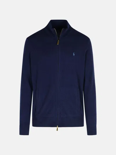 POLO RALPH LAUREN NAVY WOOL SWEATER