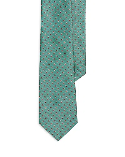 Polo Ralph Lauren Neat Silk Classic Tie In Green