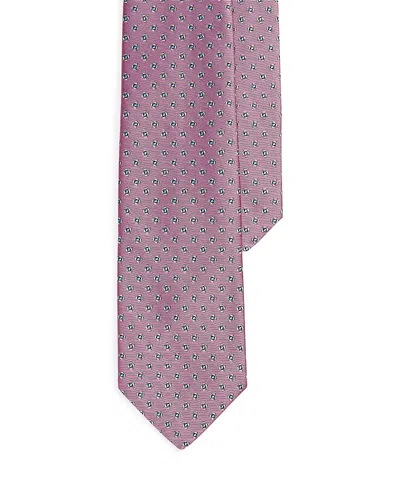 Polo Ralph Lauren Neat Silk Classic Tie In Orange