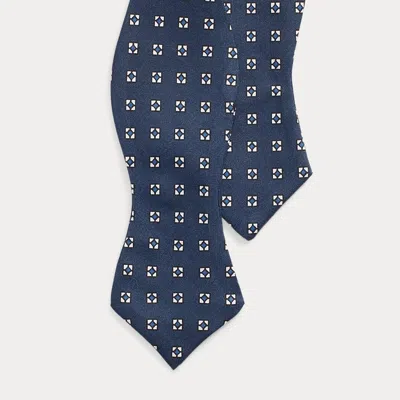 Polo Ralph Lauren Neat Silk Twill Bow Tie In Blue