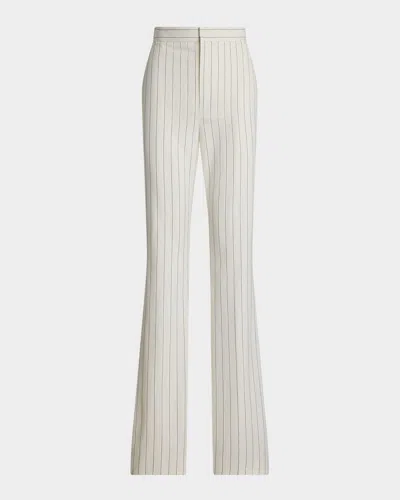 Polo Ralph Lauren Neeva Ropestripe Bootcut Suiting Pants In White
