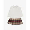 Polo Ralph Lauren Toddler And Little Girls Plaid-skirt Ponte Dress In Nevis