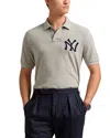 Polo Ralph Lauren New York Yankees Polo In Grey Heather